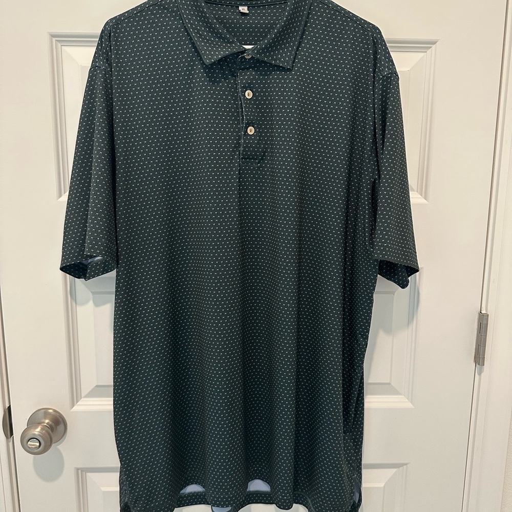 Men's Dark Green Peter Millar Polo Shirt